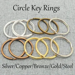 Ringe 100 Stücke x 25 mm Schlüsselring 30mm Schlüsselring, Großhandel der Schlüsselkette liefert Großhandel Keychain Gold Sier Plated Bronze Kupferstahl