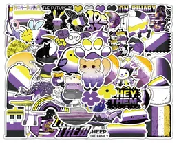 60st Nonbinary Pride Stickers Graffiti Kids Toy Skateboard Car Motorcykelcykelklistermärke dekaler hela 6938909