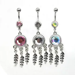 D0541 Dream Catcher Mix Color Belly Navel Button Ring01232675521