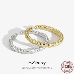 Cluster Rings Ezeasy 925 Серебряное серебро роскошное изысканные изделия из бусинки Тенденция моды для женщин Высококачественный дизайн свадебного дизайна подарка 2024