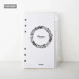 Notebooks 2018 Yiwi nunca original A6 Loose Leaf Planner Páginas Páginas Semanalmente Caderno de Grade mensal dentro de páginas