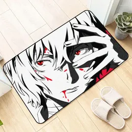 Tapetes anime bungo cães perdidos dazai osamu piso tapete decoração de carpete quarto anti-slip tapetes capacho tapetes de cozinha 3 tamanhos