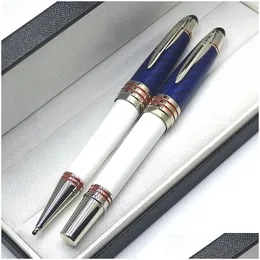Ballpoint Pens Wholesale Top Luxury Jfk Pen Limited Edition John F. Kennedy Carbon Fiber Rollerball Fountain Writing Office School Sup Dh4Yp
