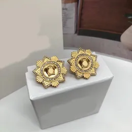 Orecchini vintage, orecchini in oro 14K, designer, stella con stallone rotondo, classico non passerà di stile, di alta qualità, materiale in ottone, non si sbiadierà, gioielli firmati, Natale, regalo