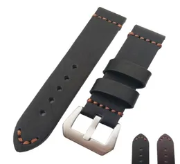 Nuovo cinturino da orologio nera o marrone in pelle nera nera HQ 22mm 24mm 26mm5400251