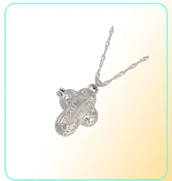 Exquisite 925 Sterling Silver Chain Necklace Diamond Jewelry Magnet Box Pendant Devout Anniversaryギフトファッションアクセサリー7182645