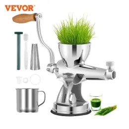 Juicers vevor manual de trigo de trigo de aço inoxidável com sucção extrator de grampo de mesa de base para a aipo de gengibre