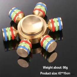 Decompression Toy Metal Rainbow Spinner Copper Bearing Spinner