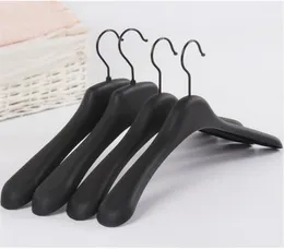 Jetdio Black Thick Wide Shoulder Plastic Clothes Hanger for Coats Jacket and Fur 10 Pieces Lot T2002111455324