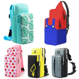 Bolsas Crossbody Storage Saco de peito para Nintendo Switch Travel Carry Caso Game Console Dock Backpack Pouch Accessories Sacos de proteção