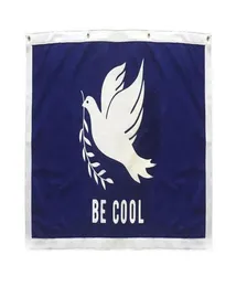 Serin Barış Olun Oxford Güvercin Dekorasyon için Bayrak 3x5ft Banner 90x150cm Festival Partisi Hediye 100D Polyester Baskılı SE4955565