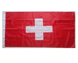 Bandiera svizzera di alta qualità da 3x5 ft Banner nazionale 90x150 cm Regalo per feste del festival 100D in poliestere in poliestere bandiere stampato all'aperto e banner4044420