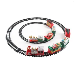 Decoração de festa Diy Christmas Train Set Toy com brinquedos de pista para presente de férias
