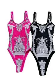Old Baroque Swimwear Hipster Push Up Women039s Onepiece Designer Swimsuits Outdoor Beach Swimming Bandage Travel Vacation Luxu7556911