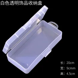 Transparent Plastic PP Box for Nail Enhancement Tools Cosmetics and Stationery Desktop Organizing Box with Nail Plates