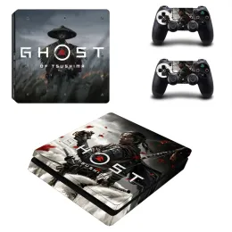 ملصقات Ghost of Tsushima PS4 Slim Skin Sticker لـ Sony PlayStation 4 Console and Controllers PS4 Slim Skins Sticker Vinyl Vinyl