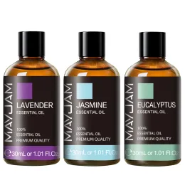 Accessori Mayjam Lavender Jasmine Eucalipto Olio essenziale di pianta naturale con contagocce per diffusore per arruola per arruo