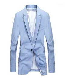 Casual Blazer Men solidne szczupłe kolorowe zimowe stylowe sukienki Erkek Mont Kaban sukienki męskie odzież ślubna KK60XX14969883