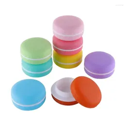 Depolama Şişeleri Şeker Renkli Macaronlar Boş Kozmetik Kaplar Ruj Dudak Diy Alt Bottling Krem Jars LX4321