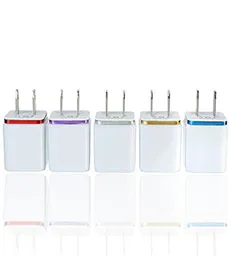 Top Quality 5V 211A Doppel USB AC Travel US Wall Ladegerät Doppelladegerät für Samsung Galaxy HTC Smartphone Adapter4422092