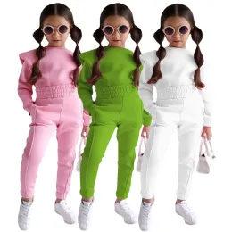 Pants Autumn Boutique Kids 2 Piece Clothing Set Ins Style Casual Long Sleeve Hoodies Shirt+Pants Toddler Girls Sport Wear Tracksuits