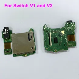 Nintend Switch için Aksesuarlar V1 V2 Oyun Kartuşu Kart Yuvası Okuyucu, Kulaklıklı Kulaklık ile NS Switch Oyun Kartı Okuyucu