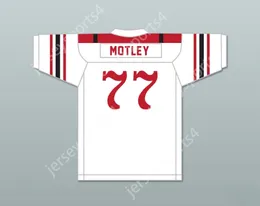 Anpassat valfritt namn nummer herr ungdom/barn Marion Motley 77 Canton McKinley High School Pups White Football Jersey 1 Top Stitched S-6XL