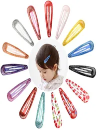 Meninas meninas bling barrettes clipes hairpins infantil color color grips infantil infrator sólido segurança bb clipe de cabelos acesso de cabelo7100277