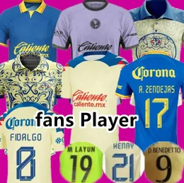 23 24 Club America Soccer Jerseys Liga MX Henry J.Quinones D.Valdes 3º A.Zendejas Fidalgo 2023 2024 Home Away Away Maillot Fãs Slim Player Version Circhas de futebol 666