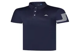 봄 여름 남성 039S 의류 짧은 슬리브 골프 골프 Tshirts 검은 색 또는 흰색 색상 JL 야외 레저 폴로 스포츠 셔츠 2206194552862