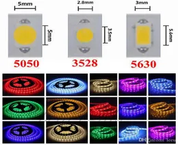 ハイバーグット5m 5050 3528 5630 LEDストリップライトウォームピュアホワイトレッドグリーンRGBフレキシブル5mロール300 LED 12V屋外リボン7866907