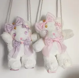 Taillenbeutel Nonsar Crown Bär Lolita Bag Mädchen weiche Schwester Puppe Diagonale Japanische süße süße 2 Colors