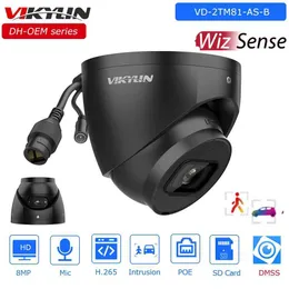 IP-kameror Vikylin OEM Dahua 8MP WizSense Black IP Camera IPC-HDW2841TM-S Inbyggd MIC SD-kortplats Säkerhetsövervakningsnätverkskamera 240413