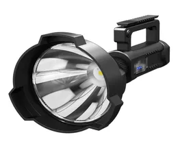Super Bright 30000LM LED Rechargeable 70.2 Big Head Searchlight Handheld Flashlight Work Light Spotlight Floodling 40W Torch Lantern7913041