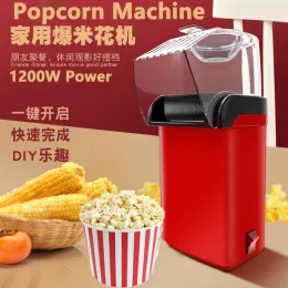 Maker MVCKYI 1200W Household Popcorn Macchina Oilsfree Piccola macchina a puffer di mais con riscaldamento automatico Mini Macchina