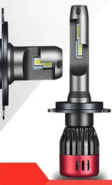 Профессиональный автомобиль светодиодный фар. 2 ПК F6 Светодиодная фаша H1 H3 H4 H7 H11 9005 9006 9012 Светодиодная лампочка автомобиля 6000K 4000LM 12V 24V1839508