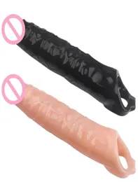 Massage Big Size Penis Sleeve Super enorm penis extender kondonn kuk förlängning kuk förstorande sexleksaker för män leksaker för vuxna 183867602