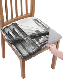 Coperture per sedie per il bridge di York City Building Cuscino per sedili da pranzo 2 pezzi di copertura per le binari per il soggiorno per banchetti El Home El