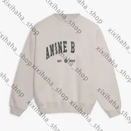 Annes Bing Women Desginer Fashion Classic Cotton Hoodies Sweatshirt新しい文字刺繍ルーズフリースセーター丸い首パーカーABフーディー925 Anine Binge