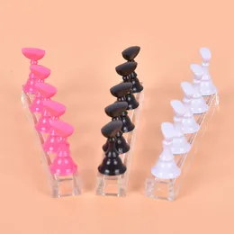 Magnetic False Dips Practice Trainning Display Stand Stand Base Alloy Crystal Nail Art Polish Display Manicure Tools 1set