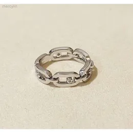 Designer Messikas Jóias S925 Sterling Silver Meijia deslizando Multi Ring com superfície lisa simples e versátil moda generosa de luxo de luxo acessórios