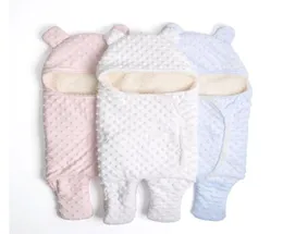 Fleece Baby Decke Neugeborenes Baby Swaddle Wrap Weiche Winterbett