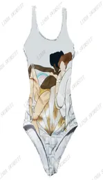 Women Swimwear Seksowne stroje kąpielowe bikini garnitur pływający jednoczęściowy projektant luksusowy projektant pełny logo litery drukowane multi kolorowe stroje kąpielowe9705882