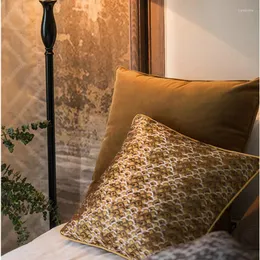Kissenbedeckung Dekorative Exquisites Gehäuse Europäische Luxus geometrische Jacquard -Sofa -Stuhl -Bettwäsche Coussin Dekor