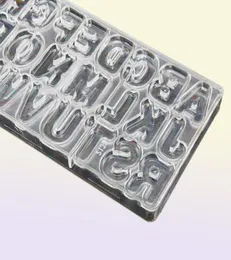 Big 3D -Schokoladenformbuchstaben Kuchenpfanne Schimmelpilze Para Pralinen Schimmelpilze DIY für Schokoladen -Polycarbonat1764492