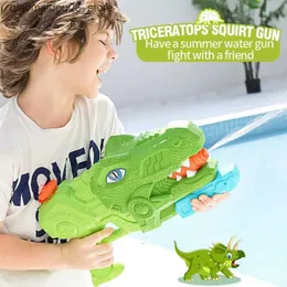 Sand Play Water Fun Water Gun Chilrens Outdoor Dinosaur Large Capacity Dra ut pornografisk sommarbov Pool Beach Toy Chase Game Xpy Q240413