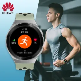 Bileklikler Orijinal Huawei Watch GT 2E Smartwatch 1.39 AMOLED SPO2 BAN OXYGEN 100 Spor Modları GT2E 5ATM Akıllı Saat Adam Uzun Bekleme