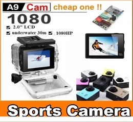 Najtańsza kopia do SJ4000 A9 Style 2 -calowy ekran LCD Mini Sportowa kamera 1080p Full HD Camera 30m Wodoodporne kamery Helme2861184