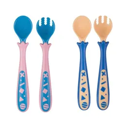 Other Baby Feeding Heguo Maternal And Infant Products Learns To Eat Elbow Set Wholesale Childrens Tableware Twistable Spoon Drop Deliv Ot124