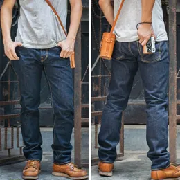 Red Tornado Slim Fit Mens 청바지 16oz Selvage Denim Pants Blue Oash 240403